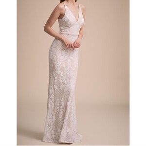 BHLDN Jennings Lace Wedding Gown Size 12 Bridal Dress